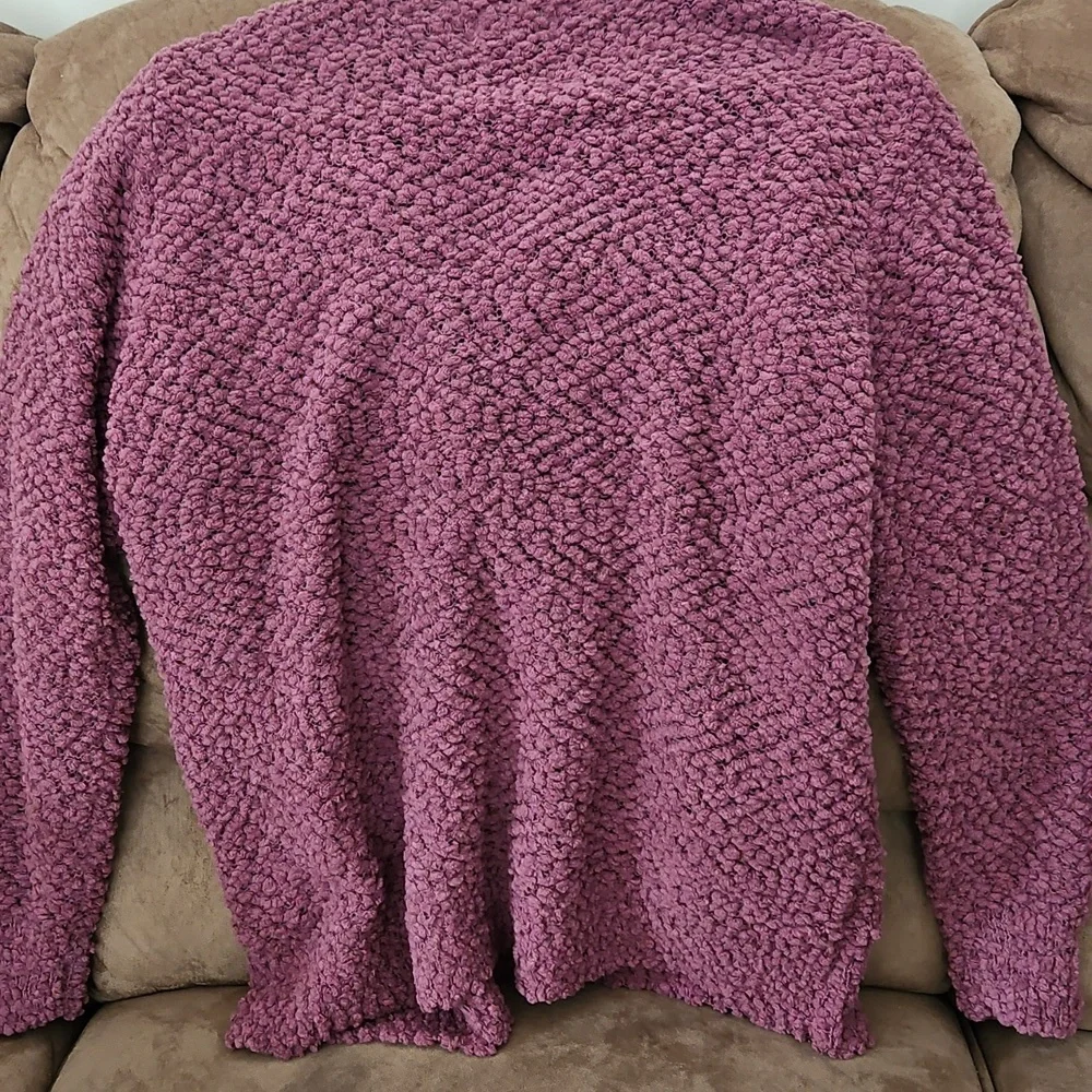 Zenana Outfitters Textured Cardigan -light Purple - Picture 5 of 5